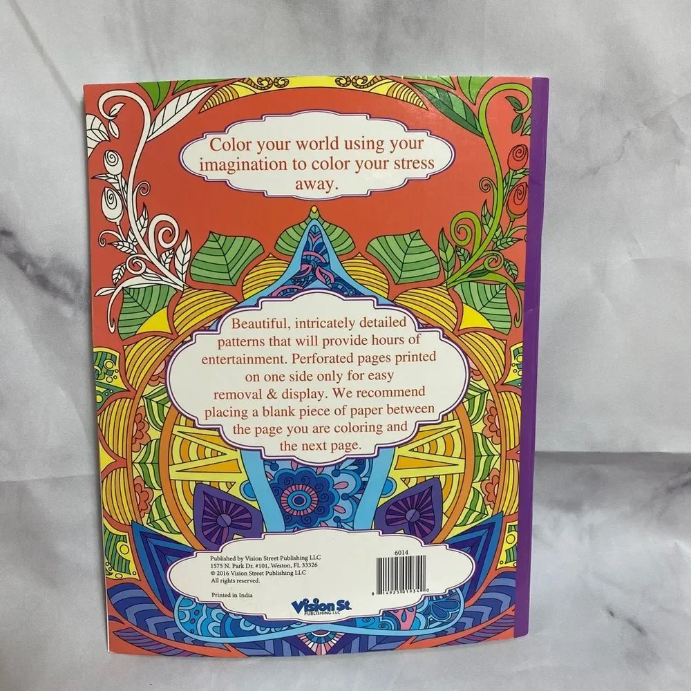 Vision St. Yoga Lounge Relaxing Coloring For Adults 24 Pages